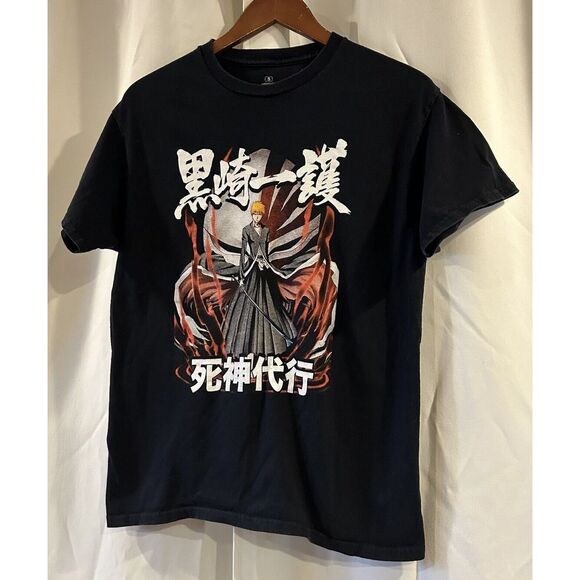 Bleach Anime‎ MENS Small BLACK T Shirt HOLLOW MANGA SHONEN JUMP - Picture 2 of 5